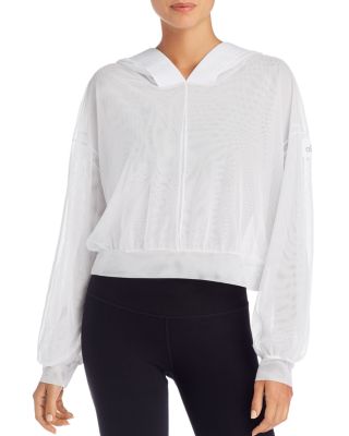Alo Yoga - Studio Mesh Hooded Sweatshirt
