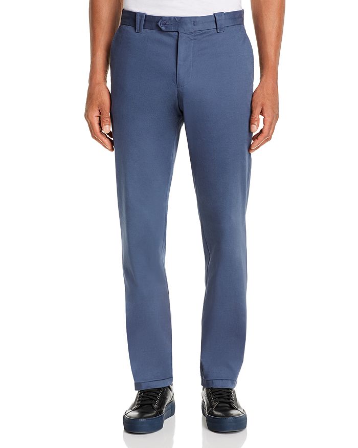 The Men's Store At Bloomingdale's Tailored Fit Chinos - 100% Exclusive In Medium Blue