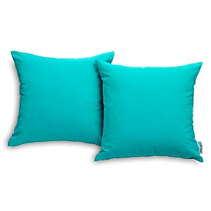 Modway Convene Two-piece Outdoor Patio Pillow Set In Turquoise