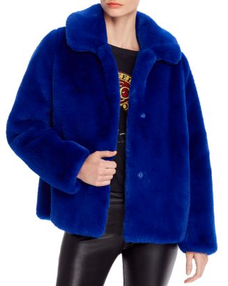 MKT Studio Collared Faux Fur Coat | Bloomingdale's
