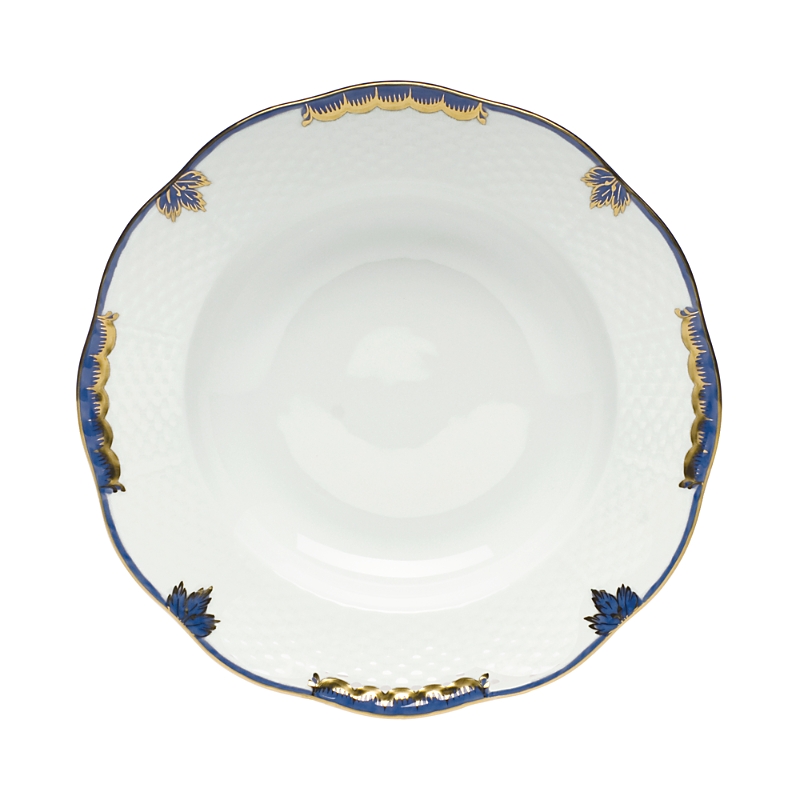 Herend Princess Victoria 8 Rim Soup In Blue