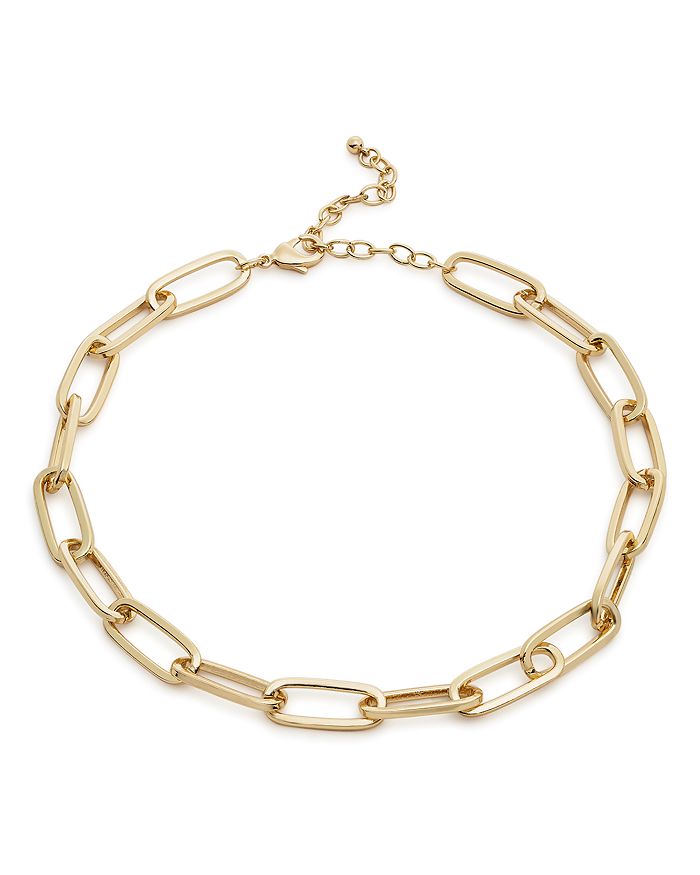 Shop Aqua Chain Link Necklace, 17 - 100% Exclusive In Gold