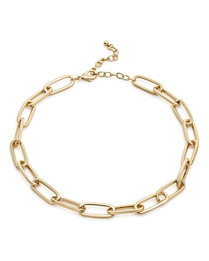 Aqua Chain Link Necklace, 17 - 100% Exclusive