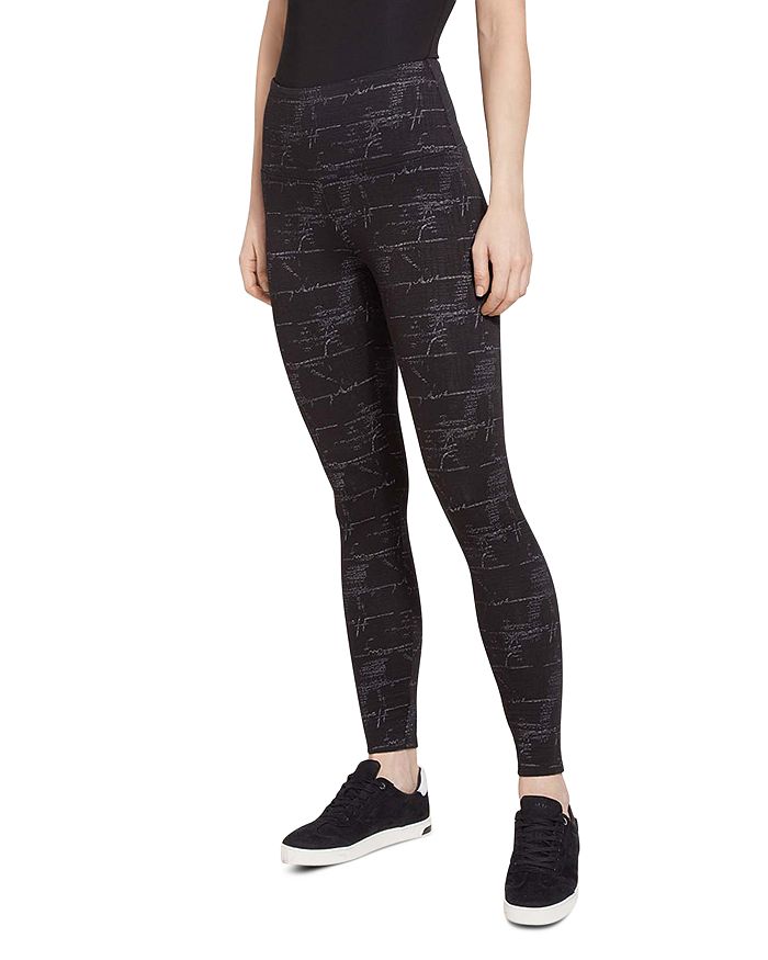 Lyssé Signature Patterned Leggings In Etch Jacquard