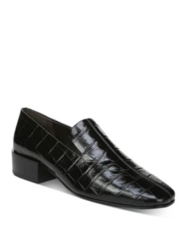 Via Spiga - Women's Baudelaire Embossed-Leather Loafers