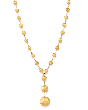 Marco Bicego 18K Yellow Gold Africa Diamond Y Necklace, 16.75