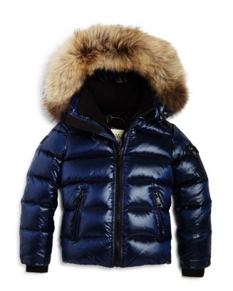 SAM. Unisex Arctic Fur Trimmed Down Jacket - Big Kid | Bloomingdale's