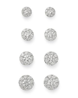 multi stone diamond earrings