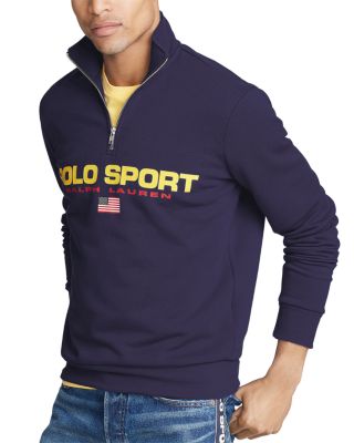 polo half zip sweatshirt