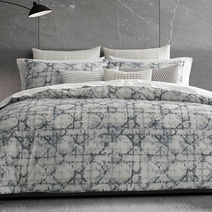 Vera Wang Layered Geometric Duvet Cover Queen Bloomingdale S