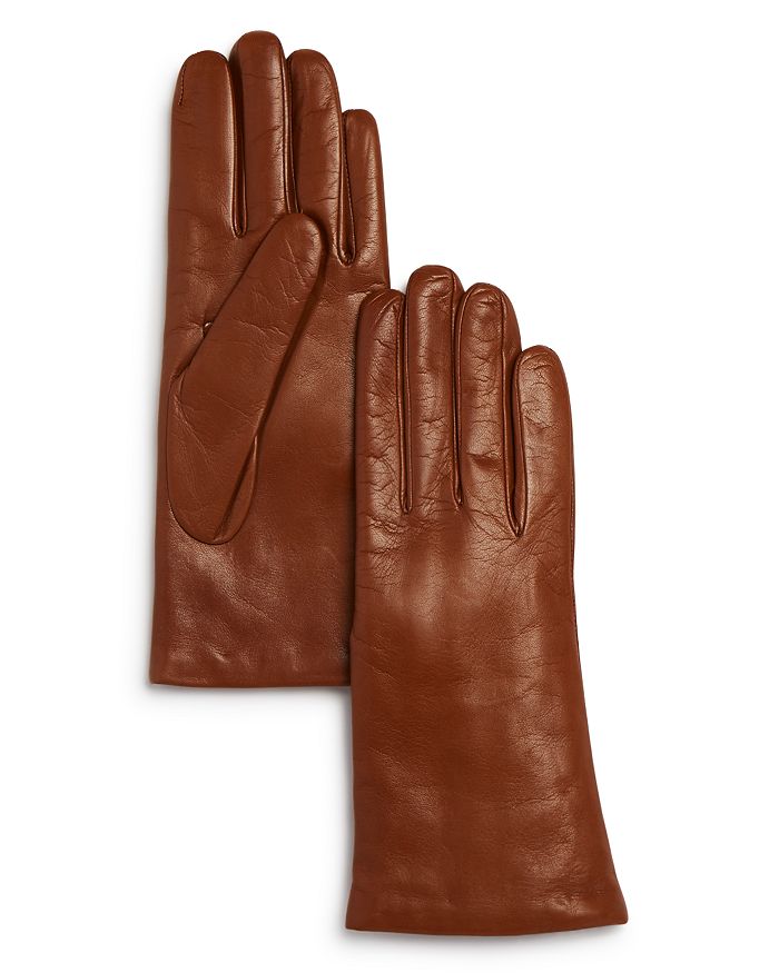 Bloomingdale's Cashmere-lined Leather Gloves - 100% Exclusive In Caramel