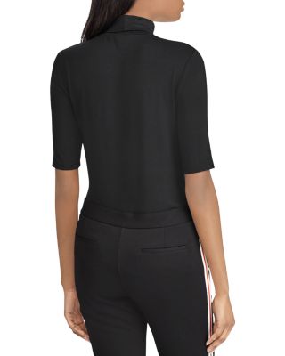 Elbow-Sleeve Turtleneck