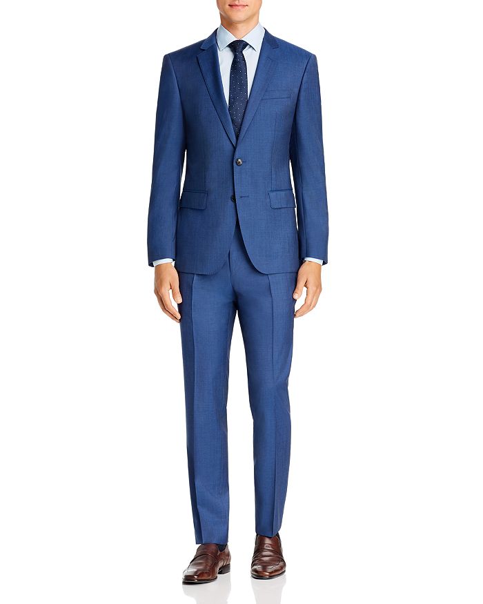 BOSS Huge/Genius Twill Solid Slim Fit Suit | Bloomingdale's