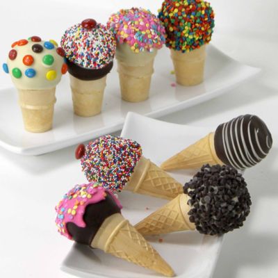 Chocolate Covered Company - Ice Cream Cone Cake Pops, 8 Piece