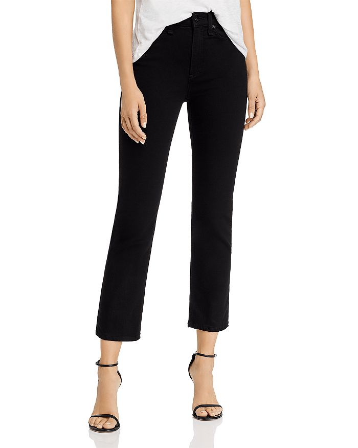 Rag & Bone Nina High Rise Skinny Jeans In No Fade Black