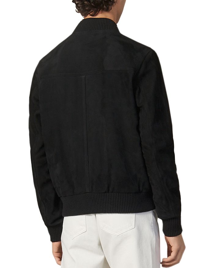 SANDRO MONACO SUEDE SLIM FIT BOMBER JACKET