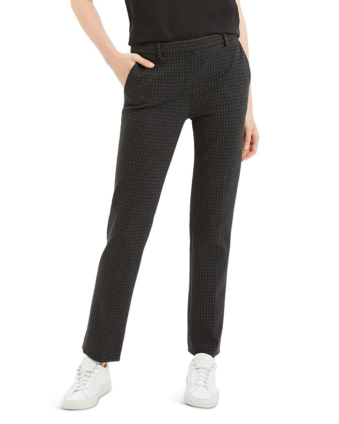 THEORY HOUNDSTOOTH STRAIGHT-LEG trousers,J0826210