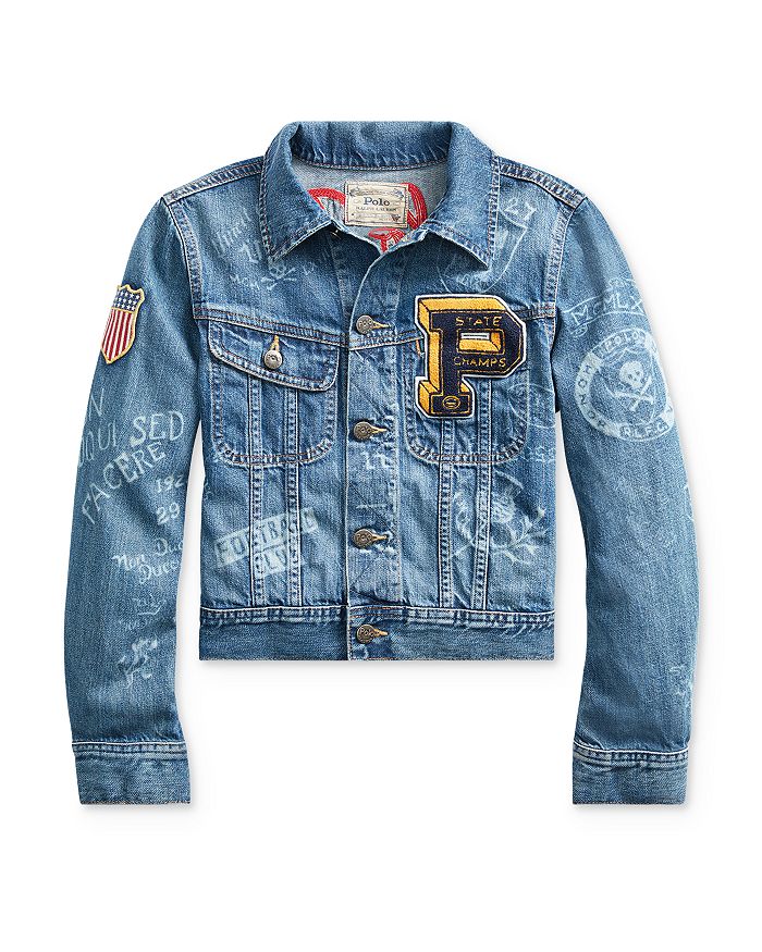 Ralph Lauren Boy's Denim Trucker Jacket Blue