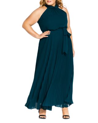 green emerald velvet dress City Chic Women's Plus Size Cocktail Dress