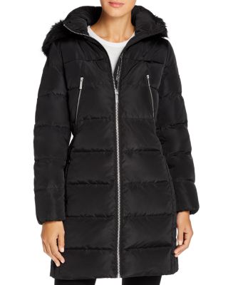 michael kors faux fur trim parka