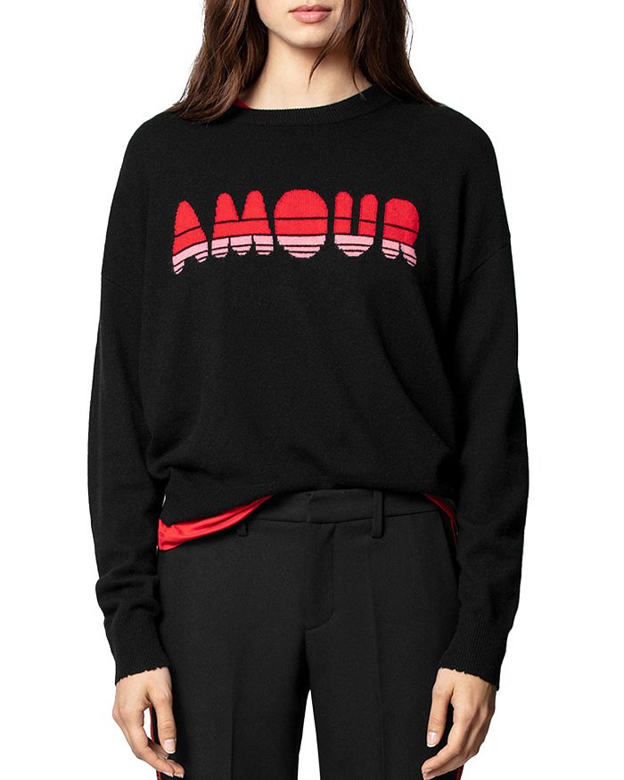 ZADIG & VOLTAIRE GABY CASHMERE AMOUR jumper,WHMF1101F