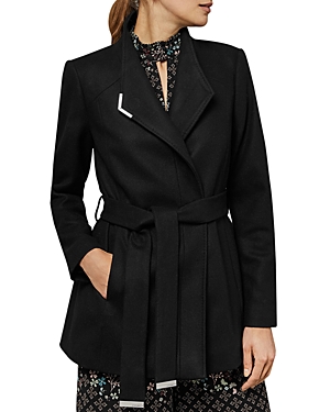TED BAKER DRYTAA BELTED SHORT COAT,WMO-DRYTAA-WC9W