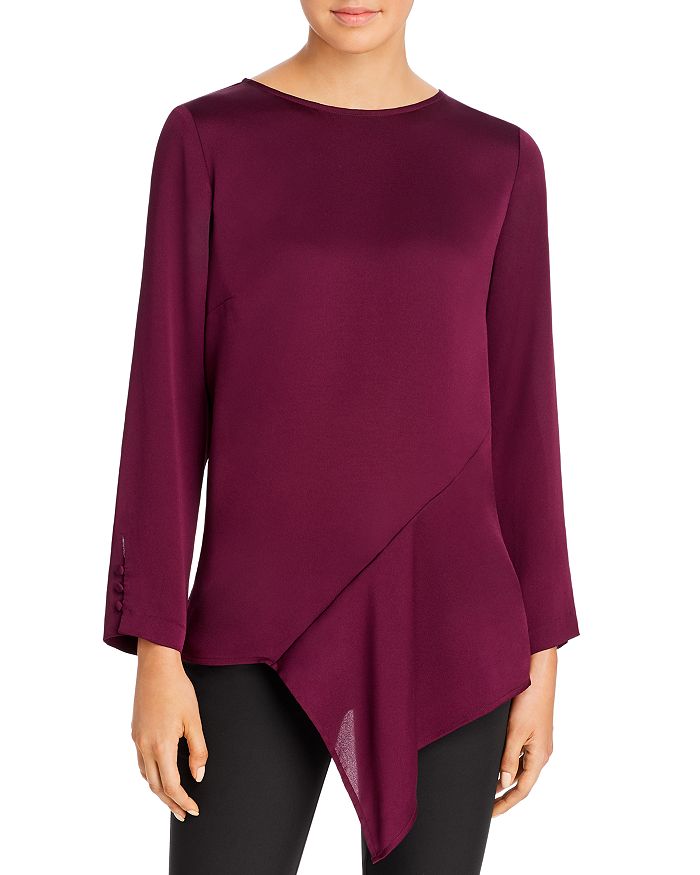 Vince Camuto Hammered Satin Blouse - 100% Exclusive In Port