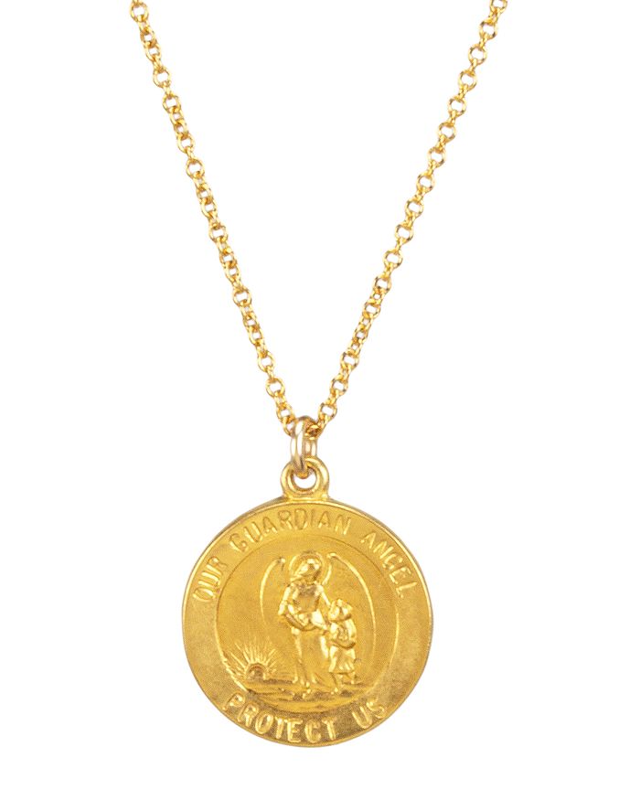 Dogeared Guardian Angel Necklace in 14K Gold Plated Sterling