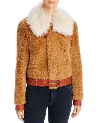 coach shearling aviator jacket