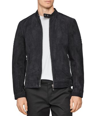 black suede racer jacket