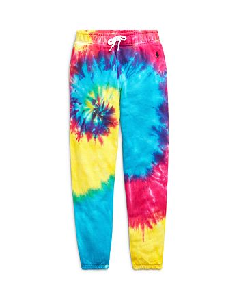 Ralph Lauren Girls' Tie-Dyed Jogger Pants - Big Kid | Bloomingdale's