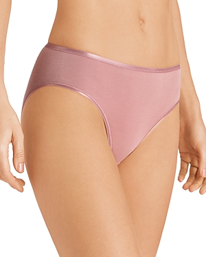 HANRO COTTON SEAMLESS HIGH-CUT FULL BRIEFS,71626