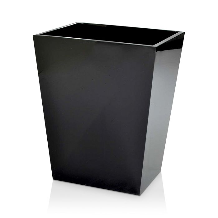 Mike And Ally Ice Wastebasket & Liner In Black Ice