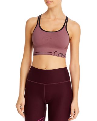 Calvin Klein Performance Strappy Sports Bra In Java | ModeSens