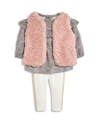 baby girl sherpa vest