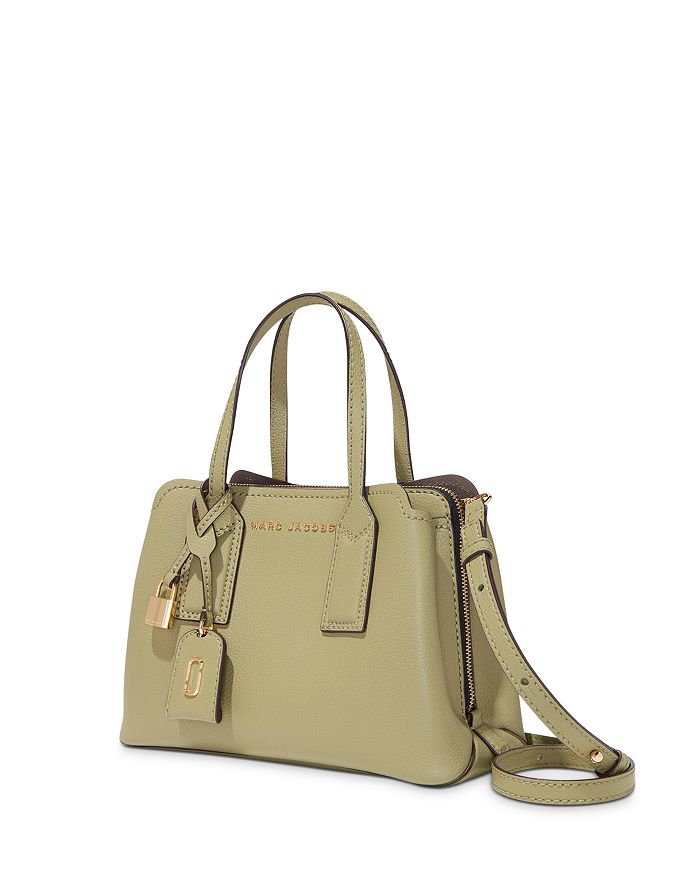 Marc Jacobs The Editor Leather Satchel In Moss/Gold | ModeSens