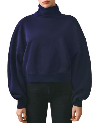 AGOLDE Balloon Sleeve Turtleneck Sweatshirt Bloomingdale s