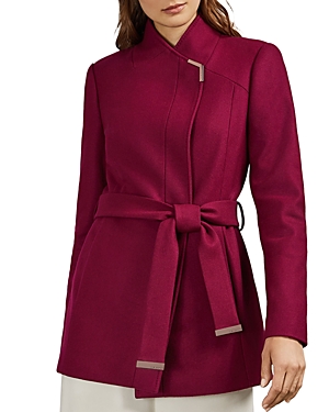TED BAKER DRYTAA BELTED SHORT COAT,WMO-DRYTAA-WC9W