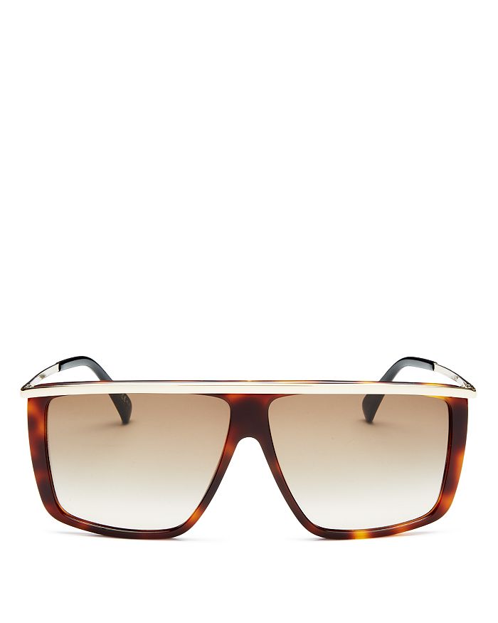 Givenchy Unisex Flat Top Sunglasses, 62mm In Havana Gold/brown Gradient