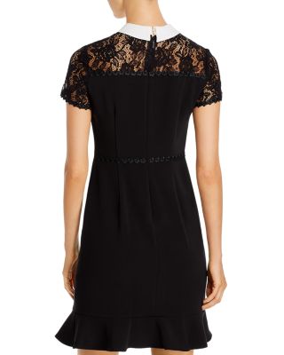 laura lace dress The Laura Lace and Satin Fit and Flare Gown Black / 10 main image 0