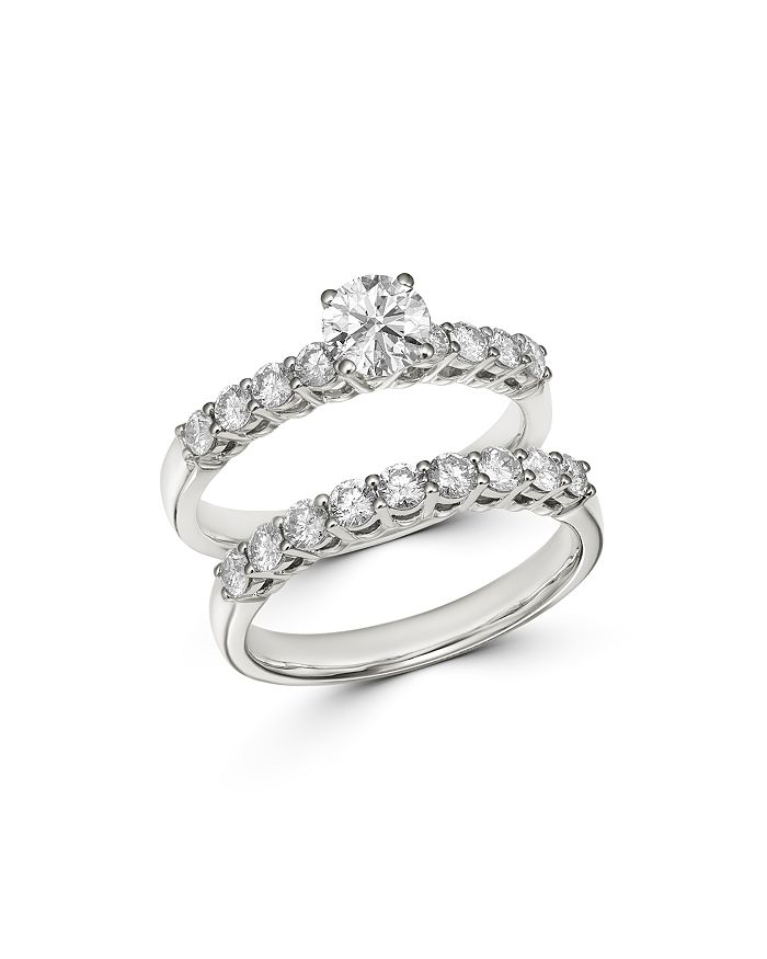 Bloomingdale's Diamond Engagement Ring Set In 14k White Gold, 1.50 Ct. T.w. - 100% Exclusive