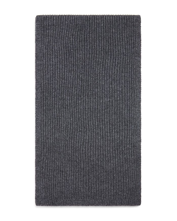 The Men's Store At Bloomingdale's Frame Ribbed Scarf - 100% Exclusive In Gray