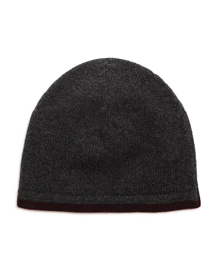 The Men's Store At Bloomingdale's Solid Cashmere Skull Cap - 100% Exclusive In Charcoal / Raisin