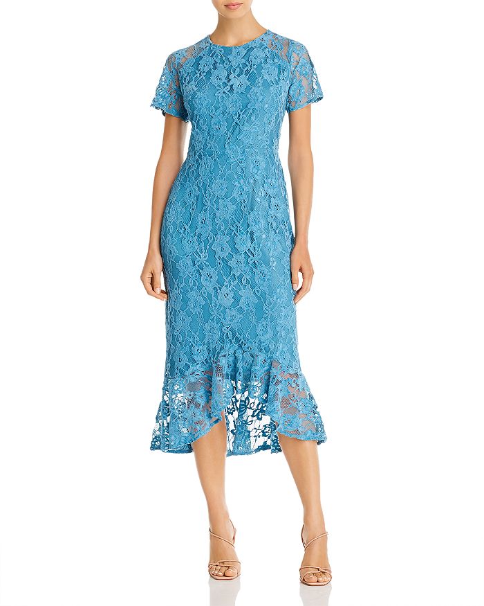 nanette Nanette Lepore Lace Flounce Midi Dress | Bloomingdale's