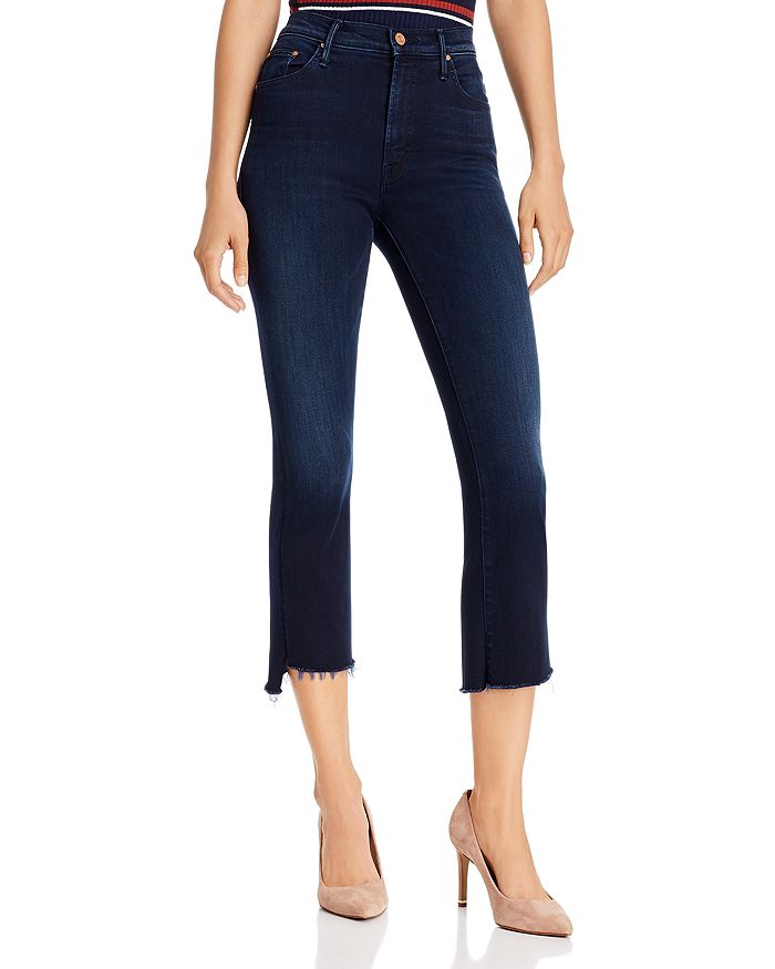 MOTHER THE INSIDER CROP STEP FRAY FLARED JEANS IN AFTER PARTY,1157-800