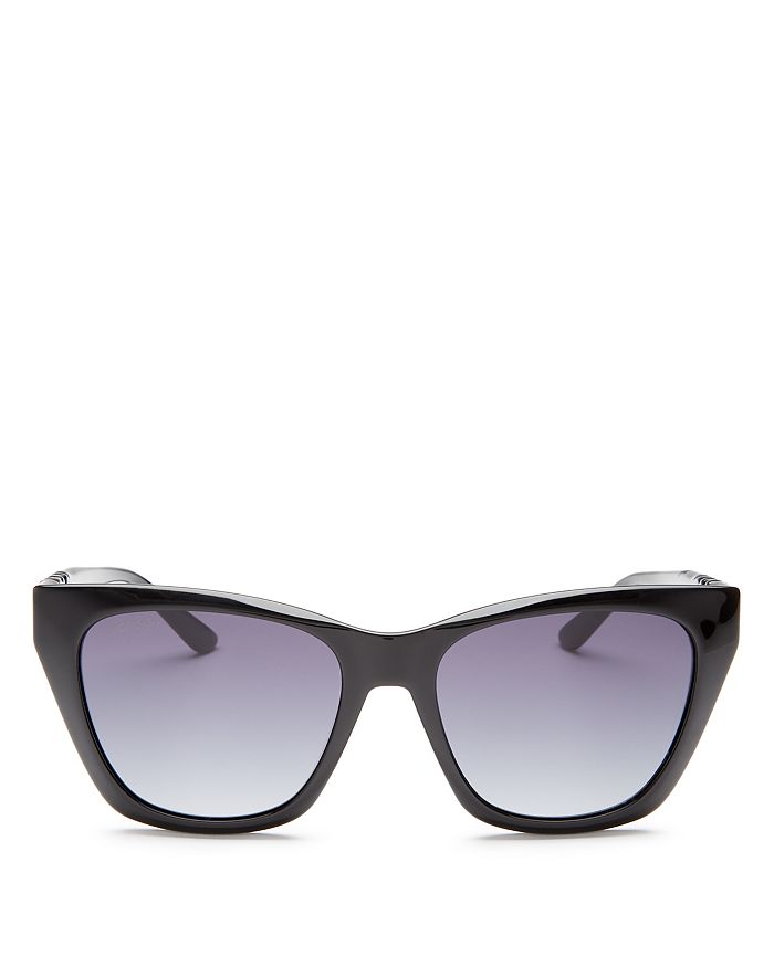 Jimmy Choo Women's Rikki Square Sunglasses, 55mm In Black/dark Gray Gradient