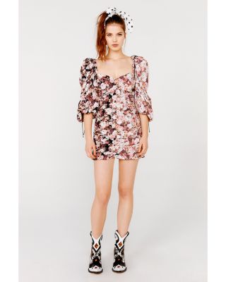 knee length dresses for ladies For Love & Lemons Aster Mini Dress – Cattivo main image 1