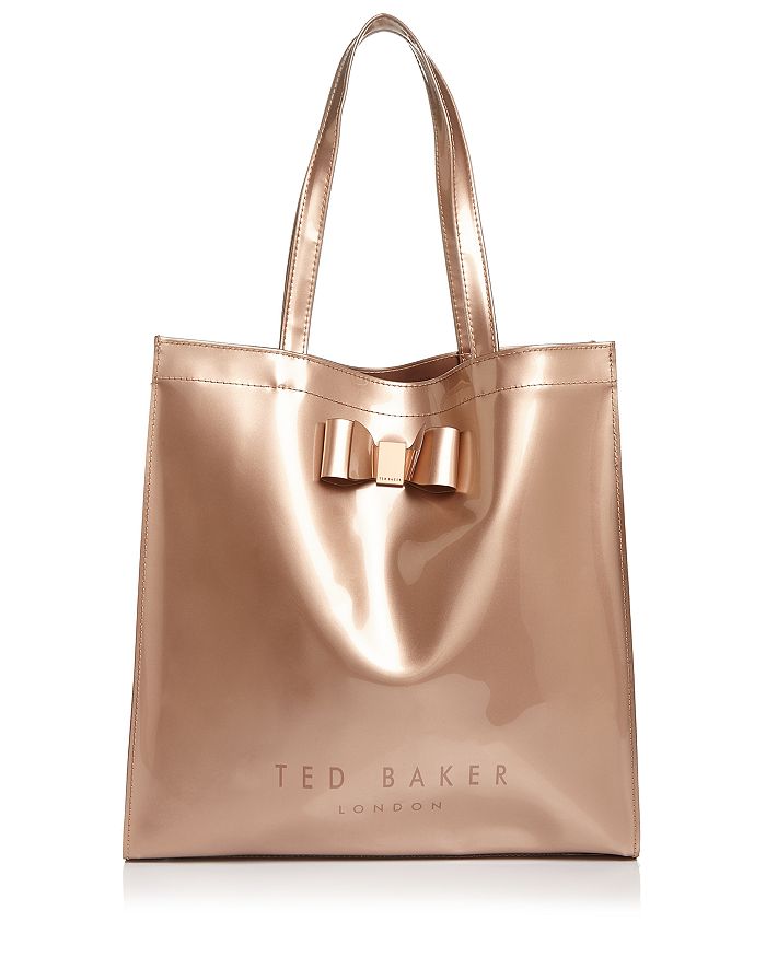 Ted Baker Hanacon bow large icon bag in rose gold