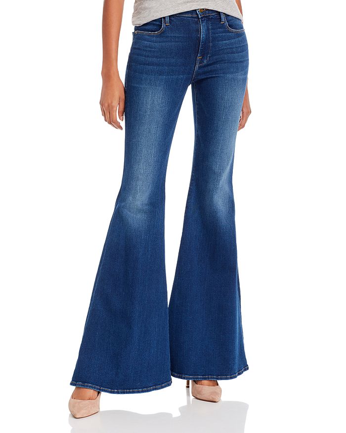 FRAME Le High Super Flare Jeans in Cantine | Bloomingdale's