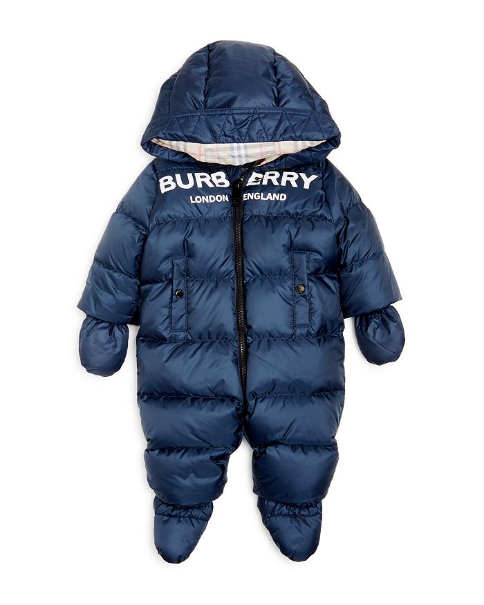 Burberry Unisex Skylar Logo Hooded Snowsuit Baby In Navy ModeSens
